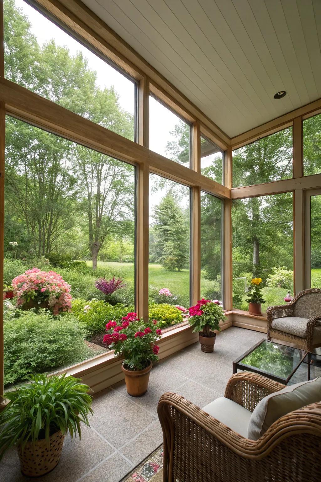 Let natural light flood in with expansive windows.