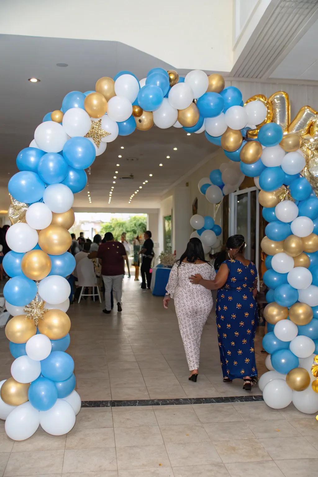 A Grand Entrance Featuring a Spectacular Balloon Arch