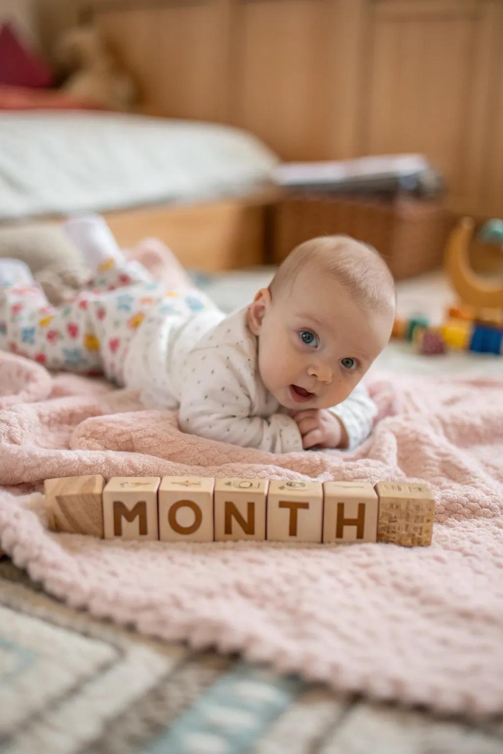 Immortalize each month with custom-made wooden markers.