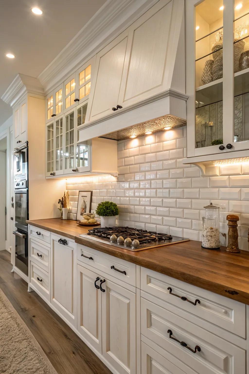 Classic squares have an appeal that lasts forever, matching any kitchen's vibe.