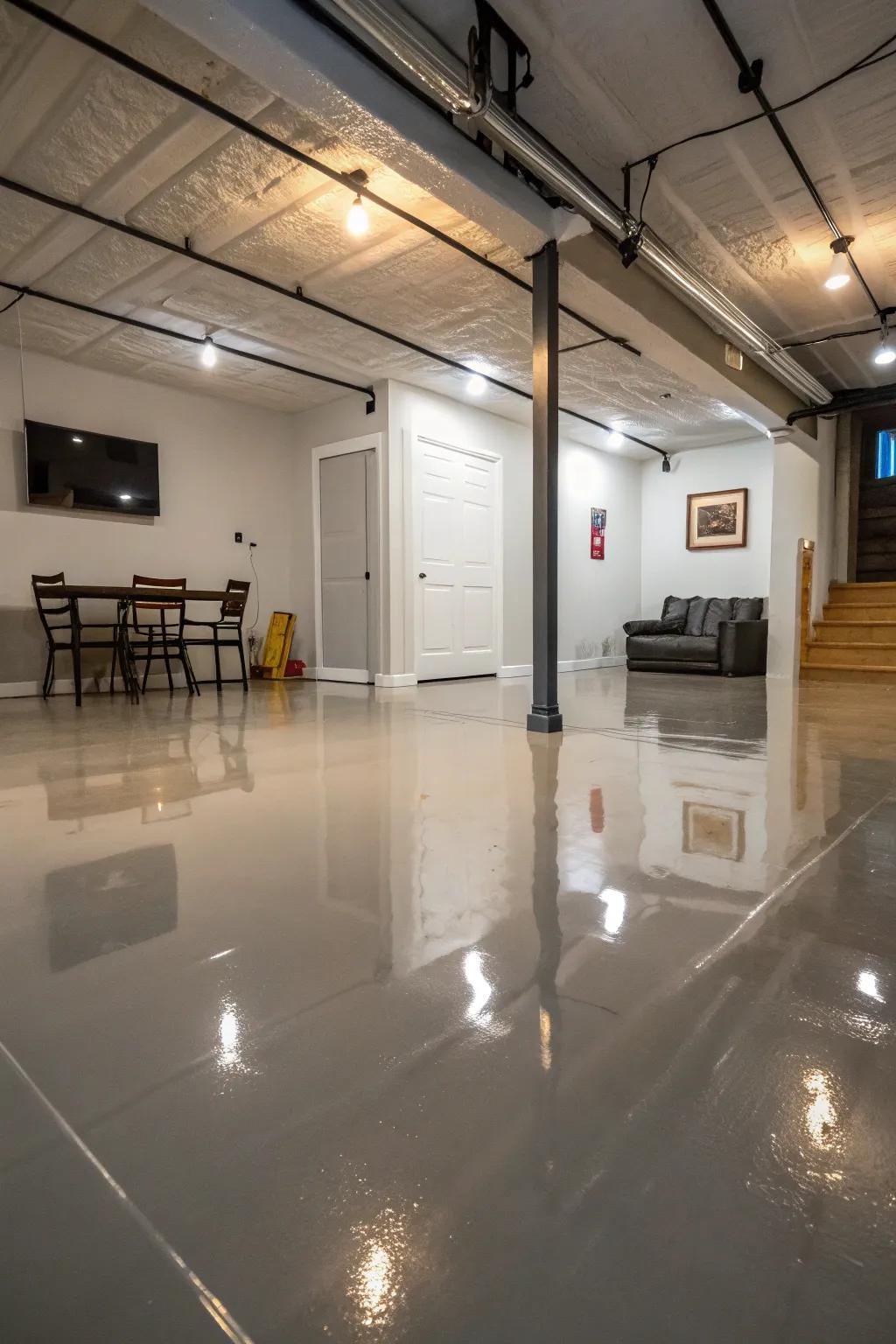 Epoxy paint provides a polished, up-to-date appearance with long-lasting durability.