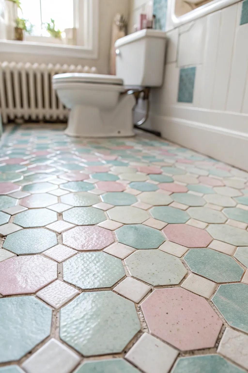 Traditional hexagon tiles provide a classic impression alongside modern-day adaptability.