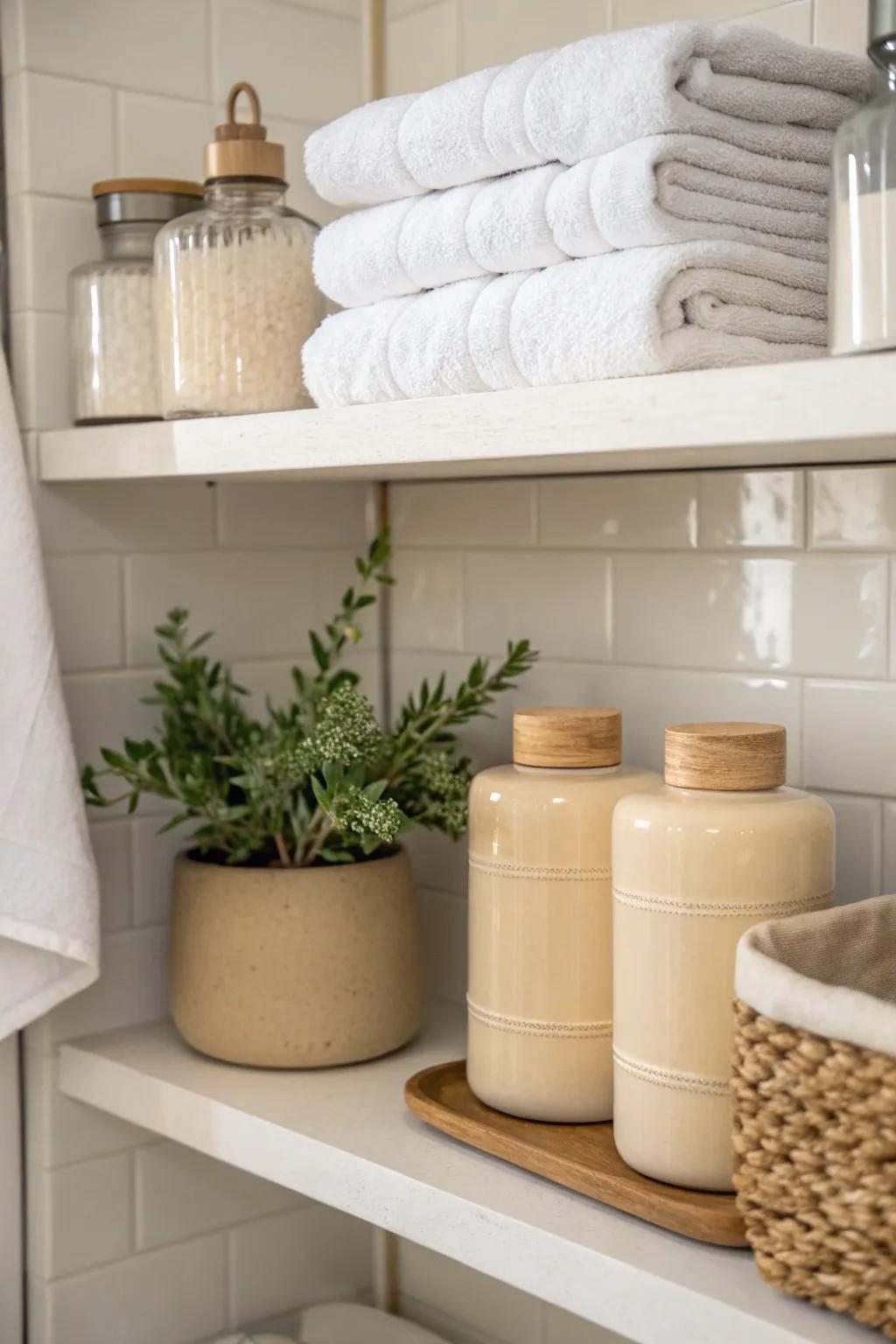 Neutral colors give a calm and lasting impression.