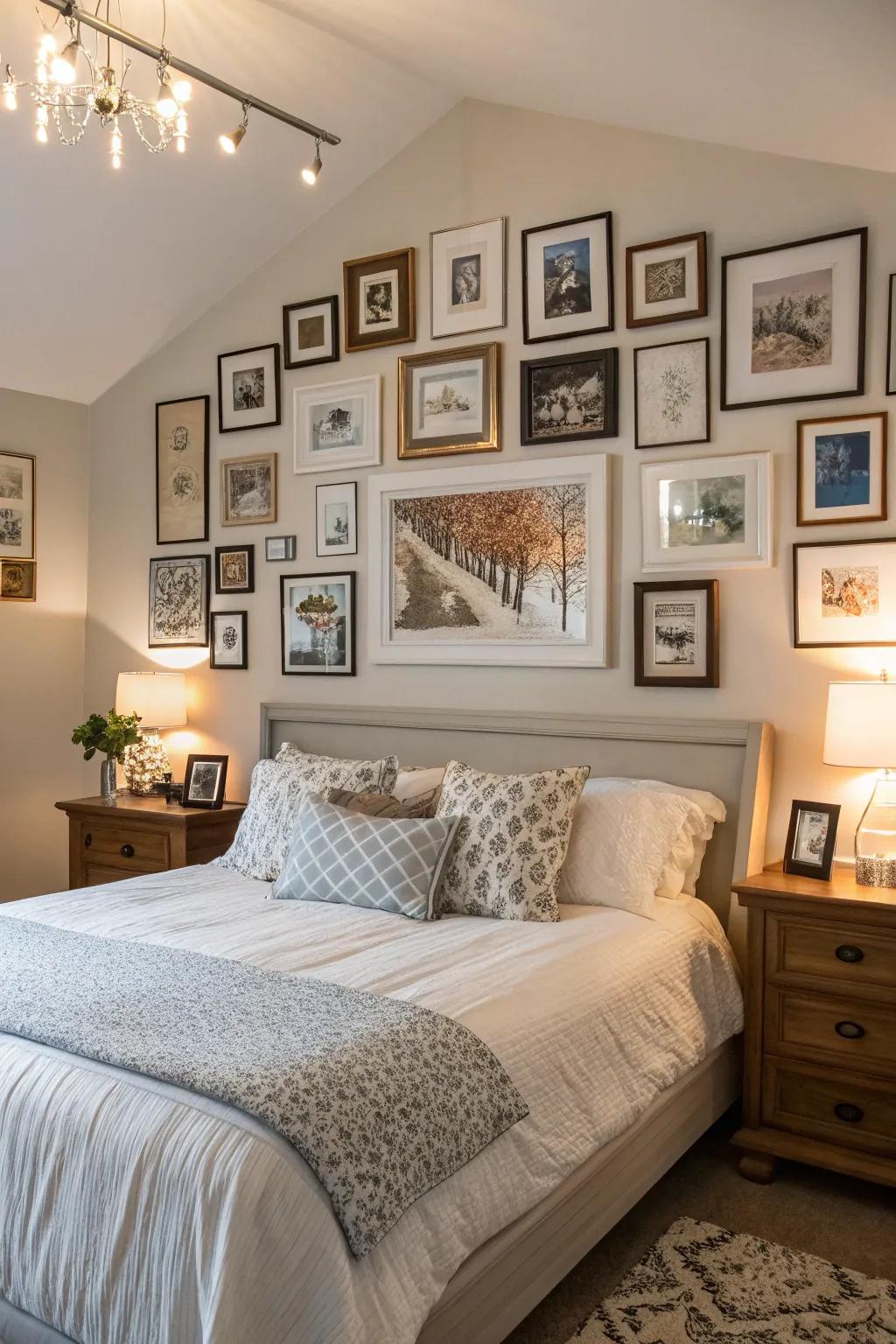 A gallery wall infuses personality and recounts your singular story.