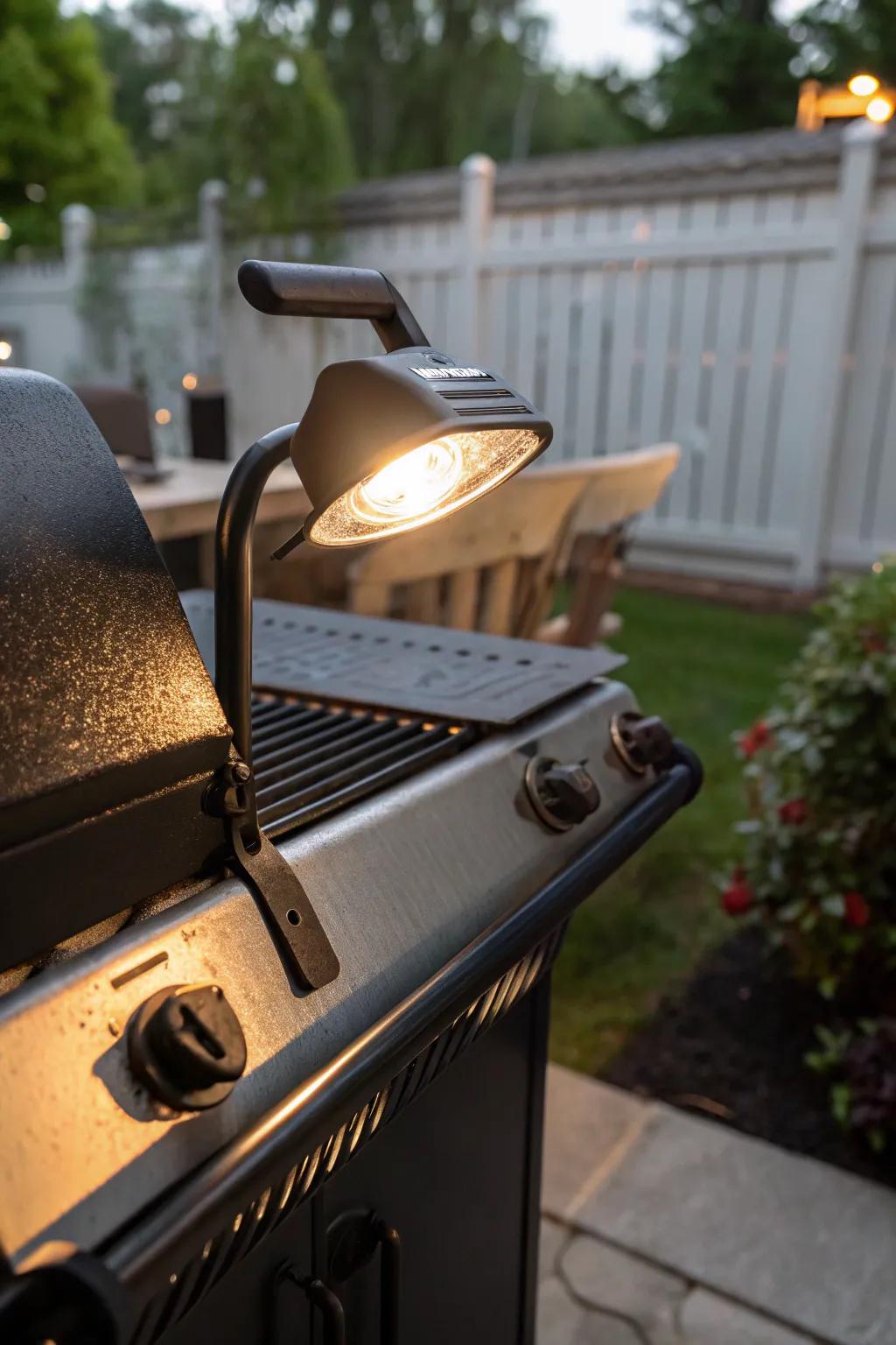 Clip-on grill lights provide simple and flexible usage.