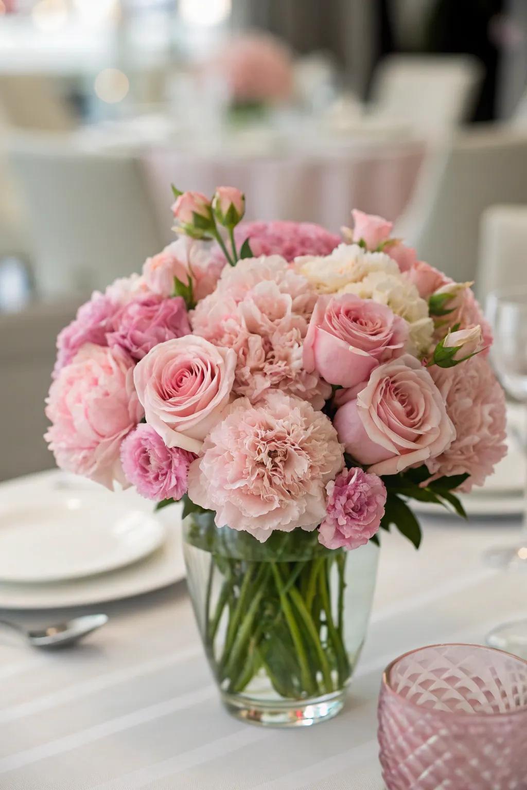 A subtle interplay of pink hues for a harmonious aesthetic.