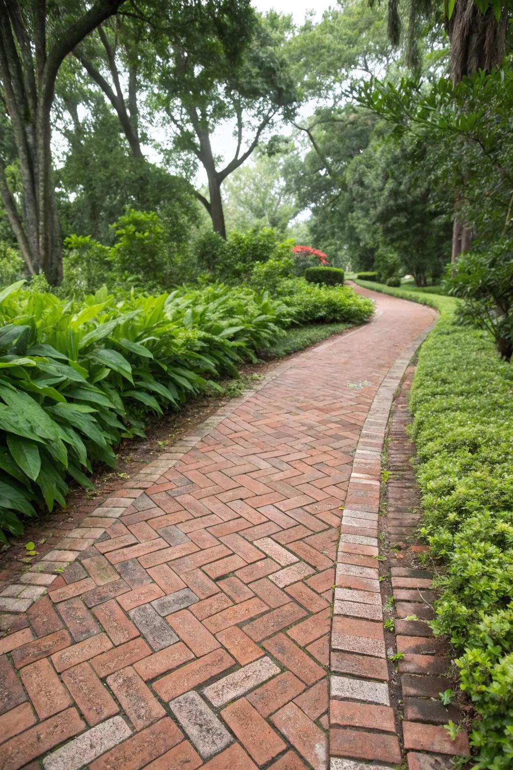Herringbone: A timeless layout for a touch of class.