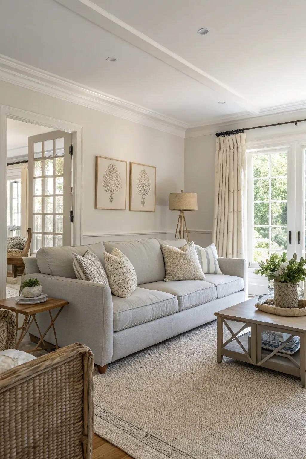 Subtle hues have the power to make even smaller spaces feel expansive and welcoming.