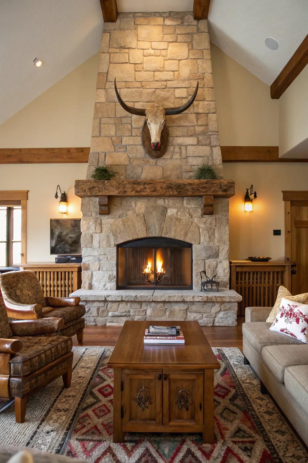 Wall mounts establish a striking presence.