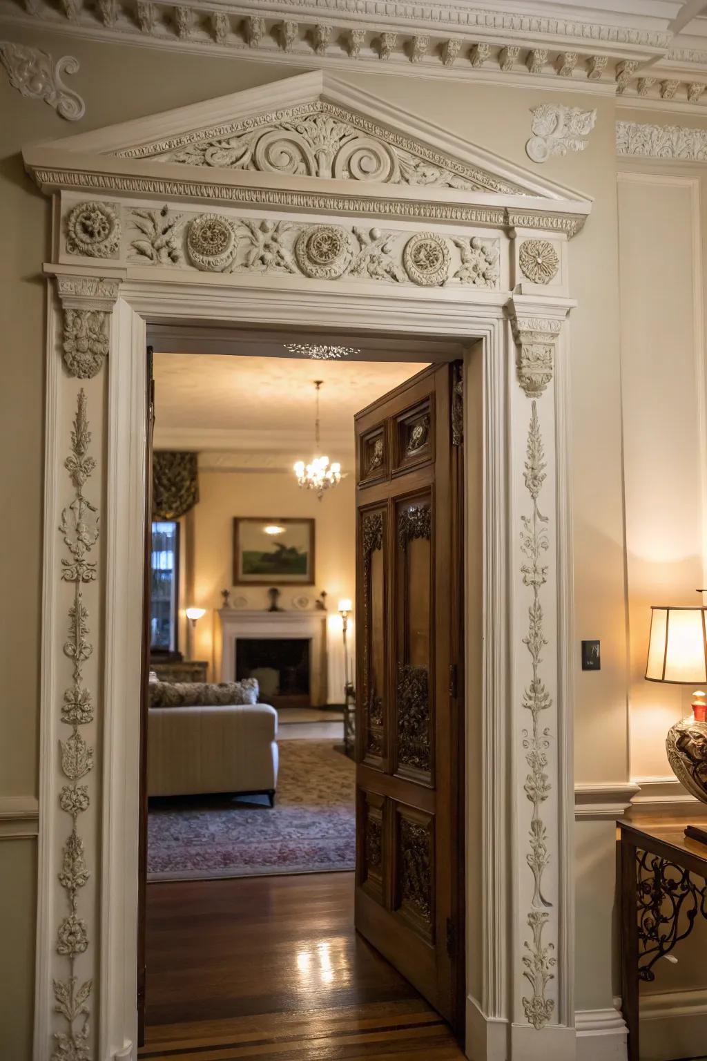 Beautify your entryways with sophisticated trim and molding.