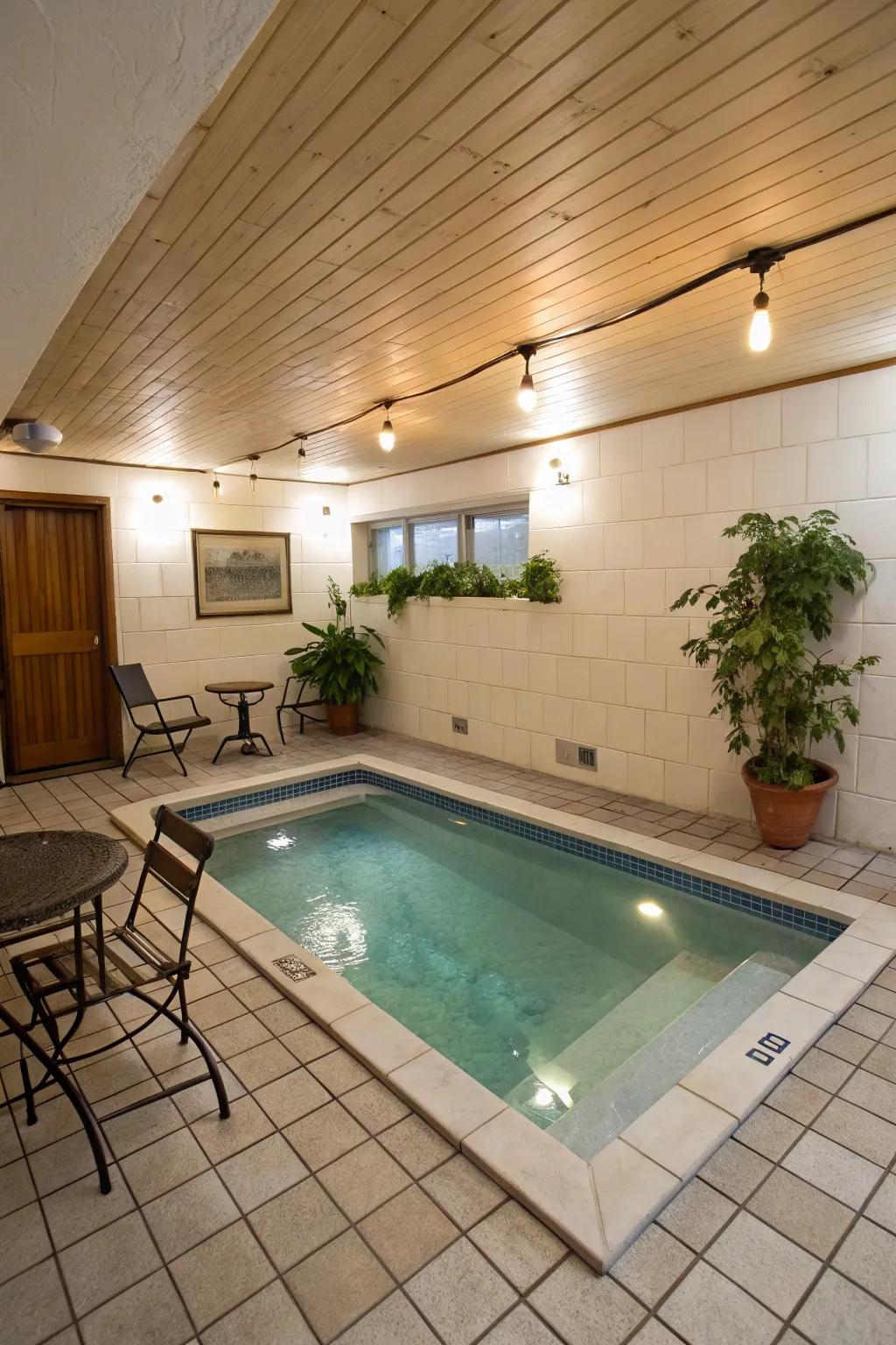 Even small spaces can realize grand visions with a space-saving pool design.