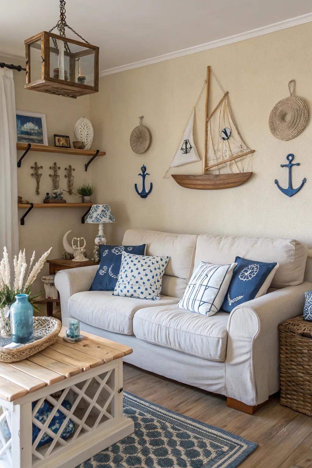 Beach beige makes for a cozy and pleasant seaside atmosphere.