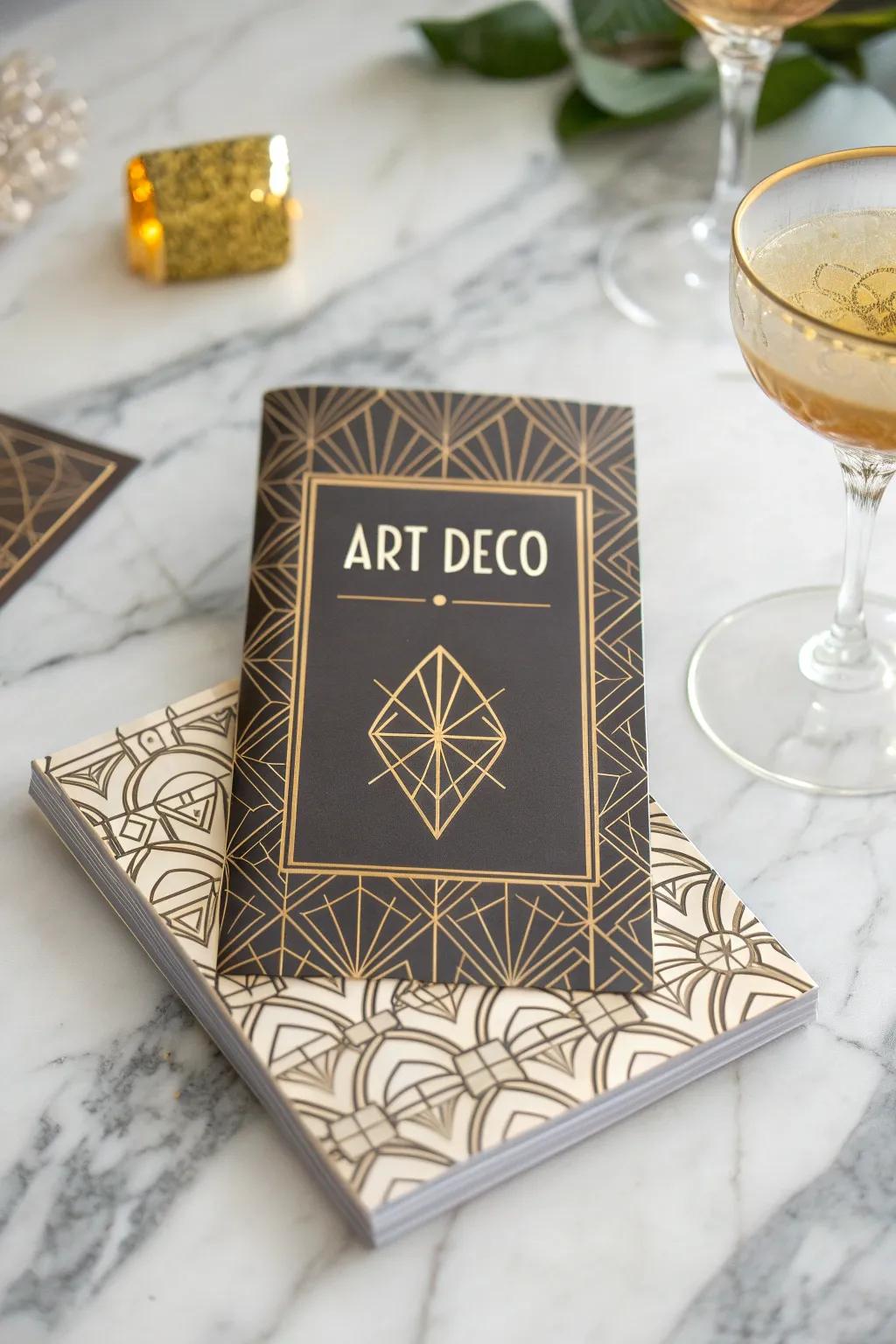 Transport your party to the '20s with invitations exuding vintage charm.