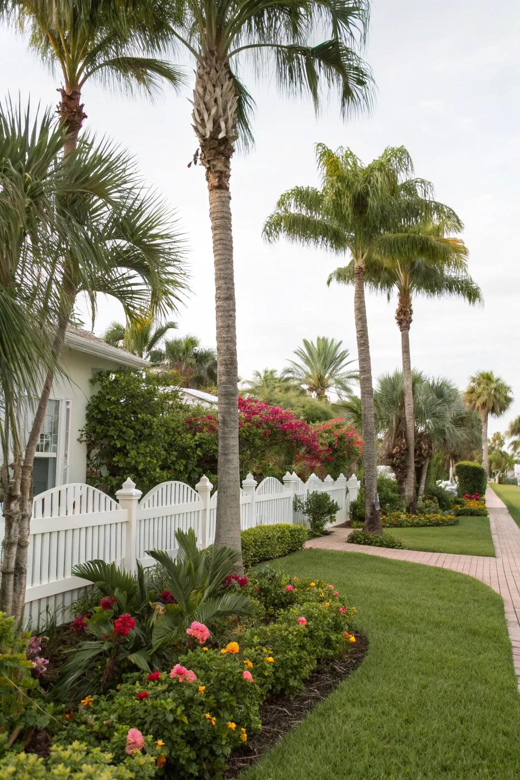 Palm trees bring a tropical essence to any Florida landscape.