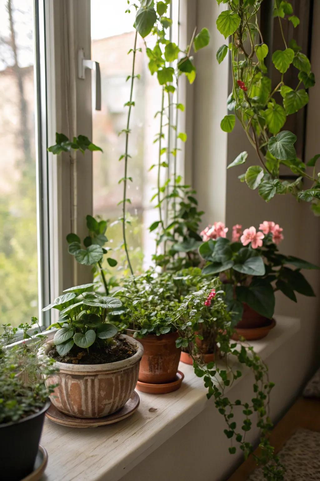 The introduction of greenery to your windows can breathe new life into a room, making the atmosphere feel vibrant and fresh.