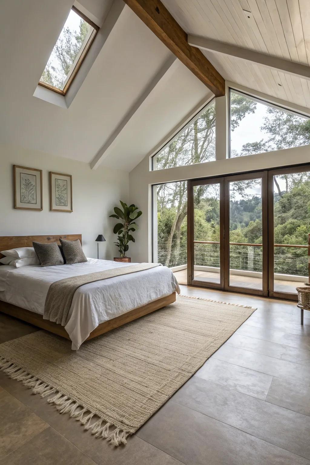 Unlock your room's full potential by positioning your bed diagonally.