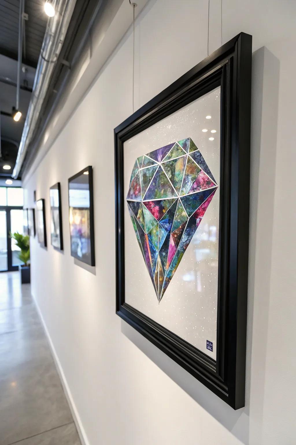 Elegance embodied by a black frame.