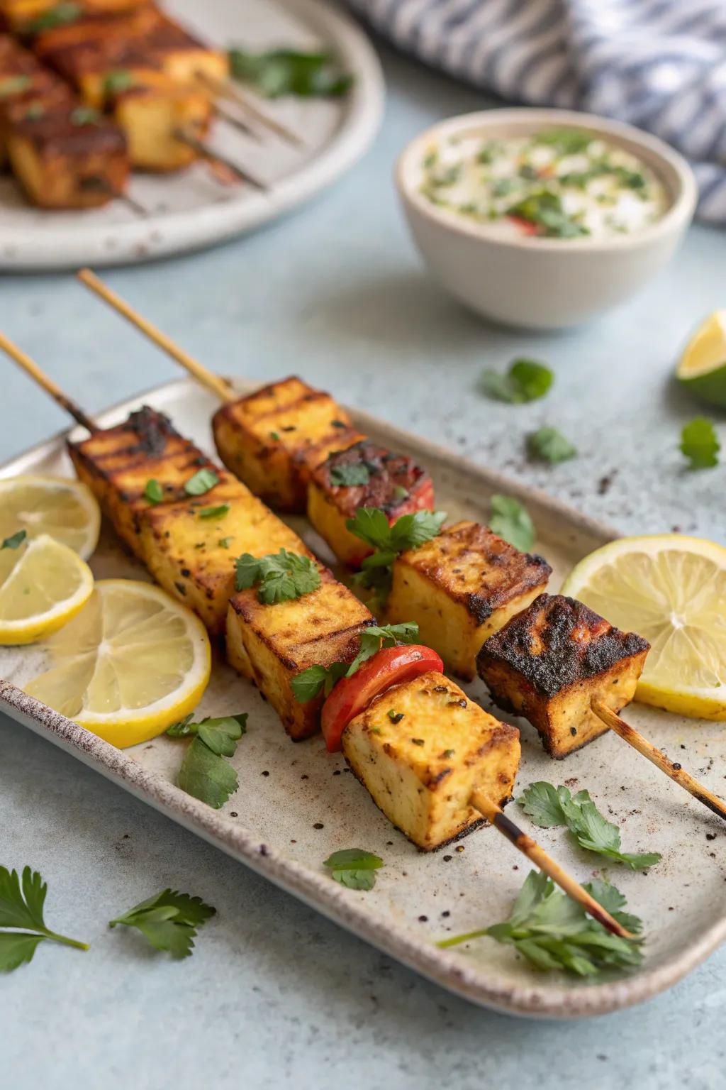 Exquisite paneer tikka, a timeless Diwali appetizer, ready to be enjoyed.
