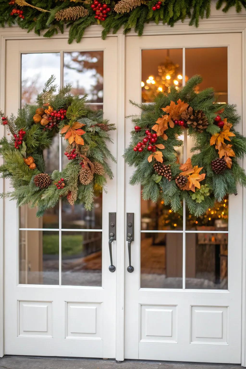 Enhance your doorway with wreaths tailored to each season, bringing the beauty of nature right to your entrance.