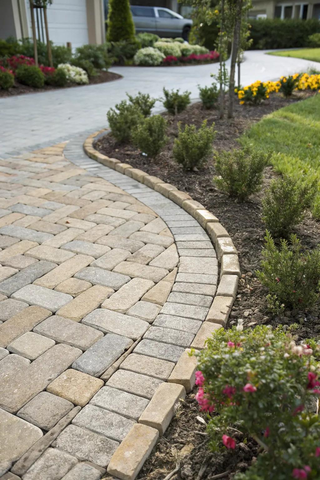 Driveways made of paving stones provide a perfect balance of resilience and visual attractiveness.