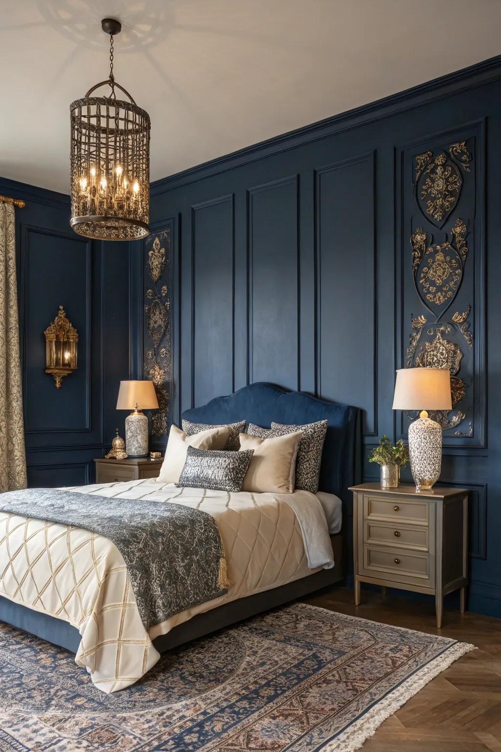 Choosing a striking paint can quickly enhance the atmosphere of your room.
