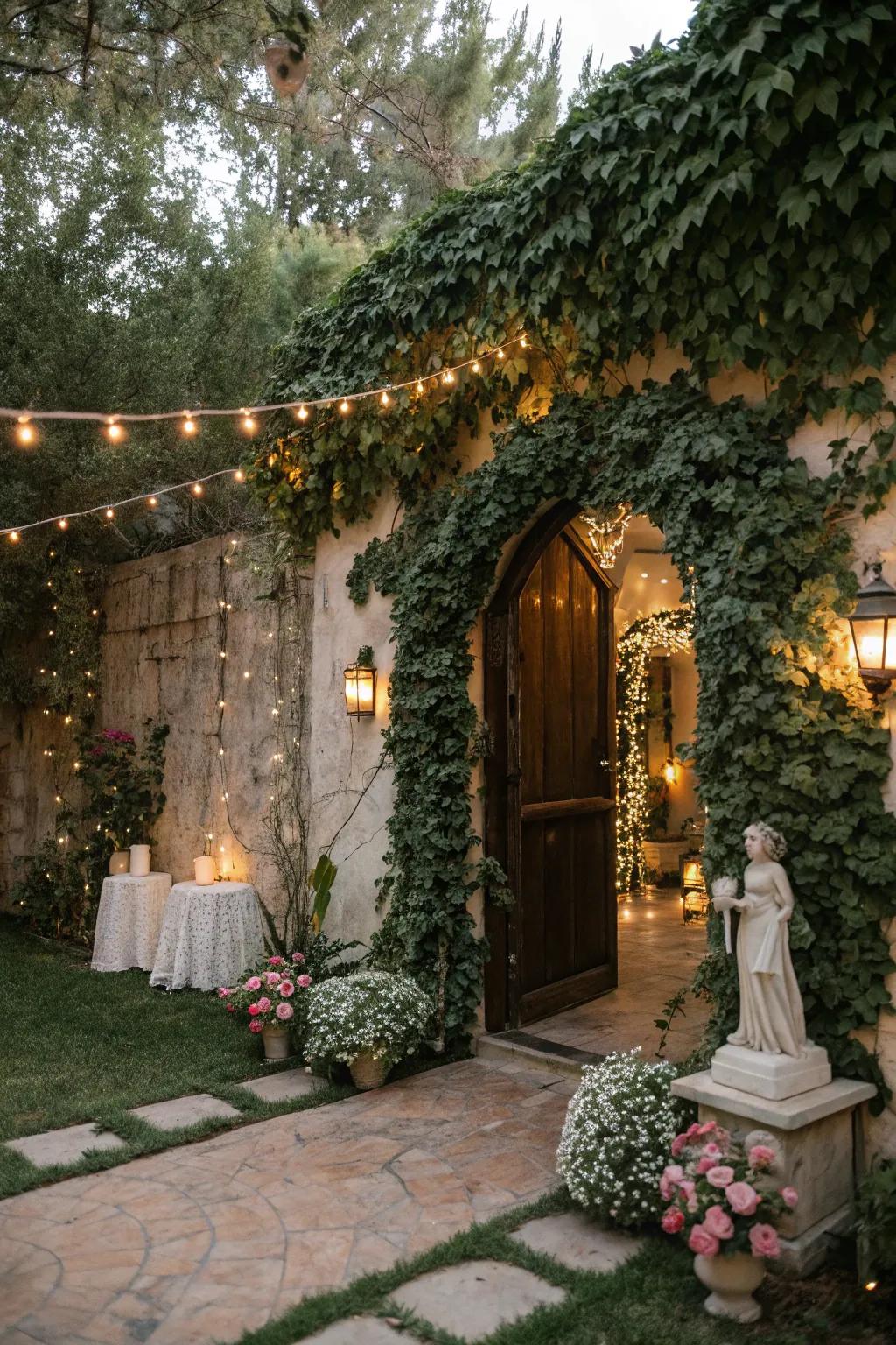 An alluring entrance to a fairytale realm.