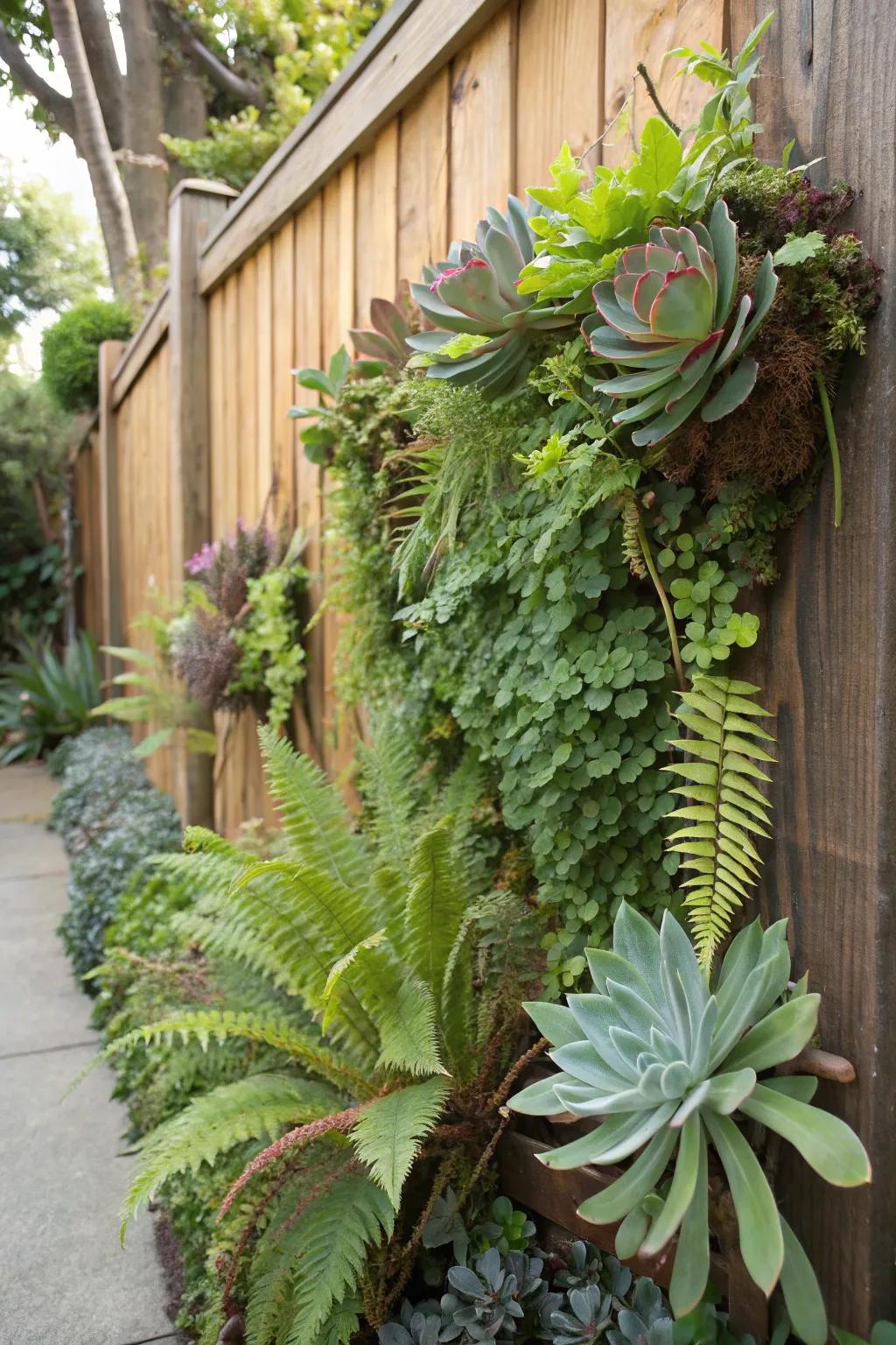 Transform your fence into a breathtaking vertical garden.