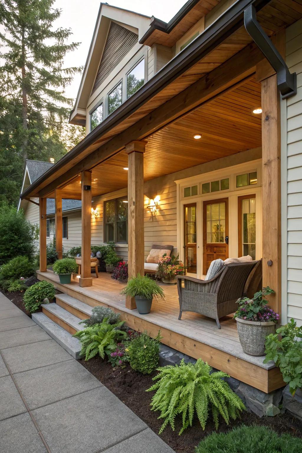 A delightful porch, perfect for relaxation.