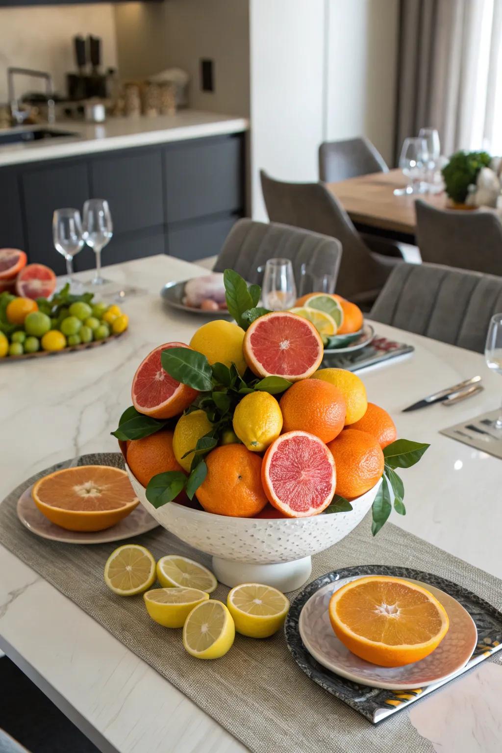 A vibrant citrus presentation that brings a sense of brightness to your table.