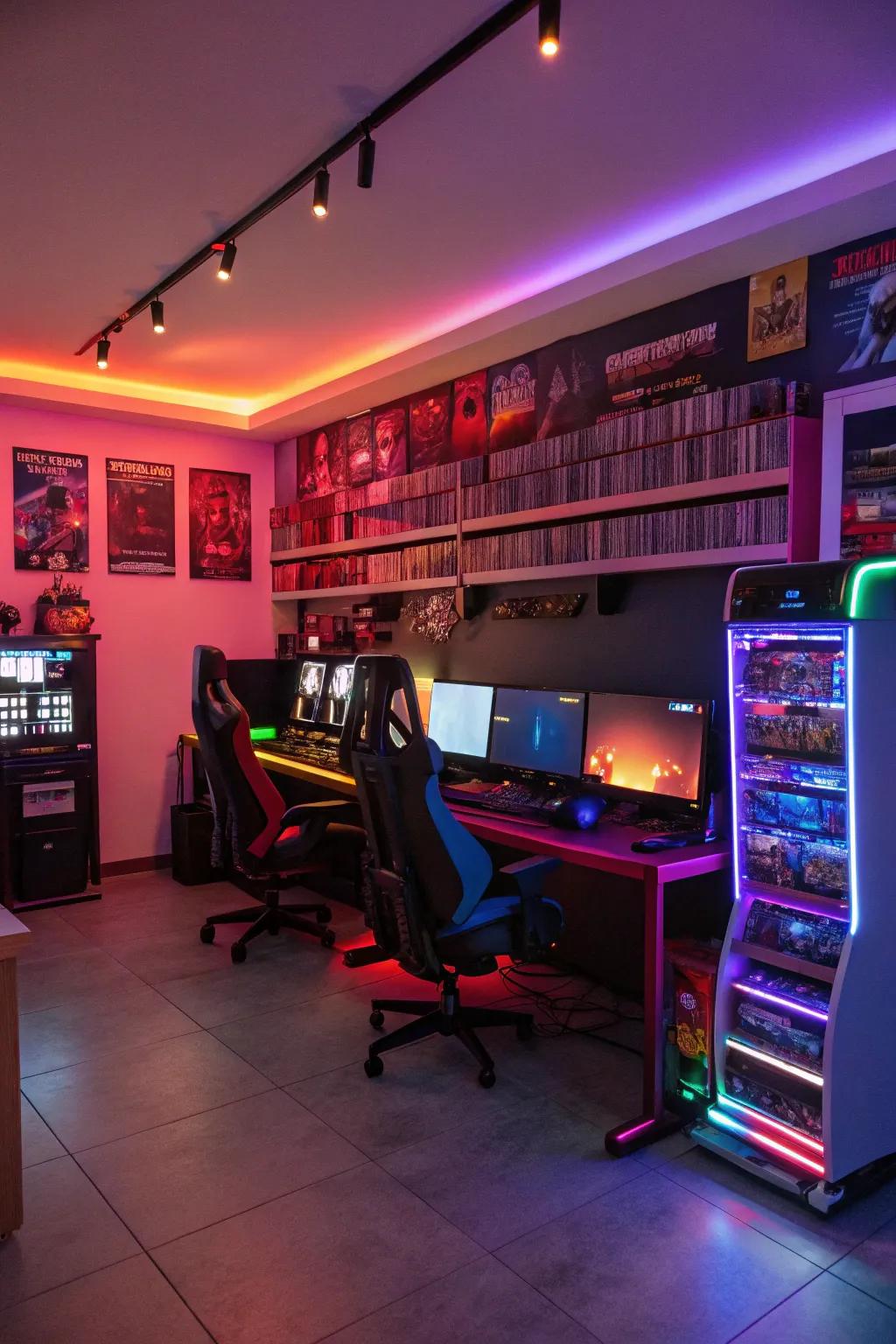 RGB lighting delivers a vibrant and immersive gaming experience.