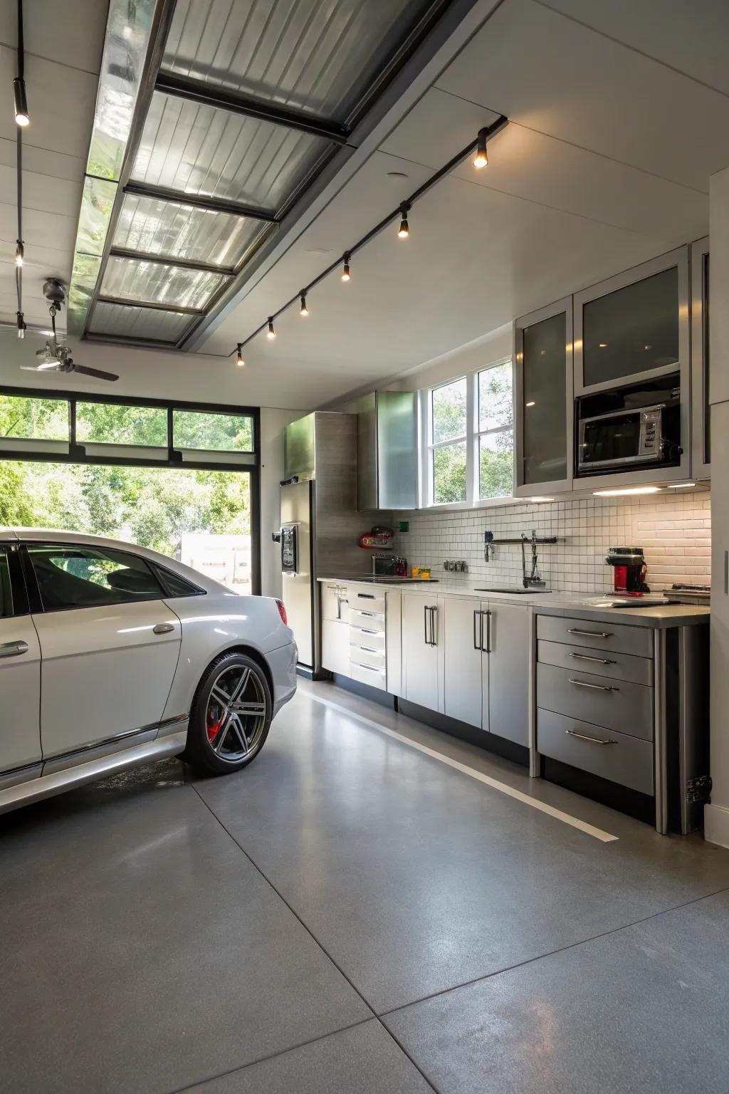 A harmonious blend of automotive and culinary elements.