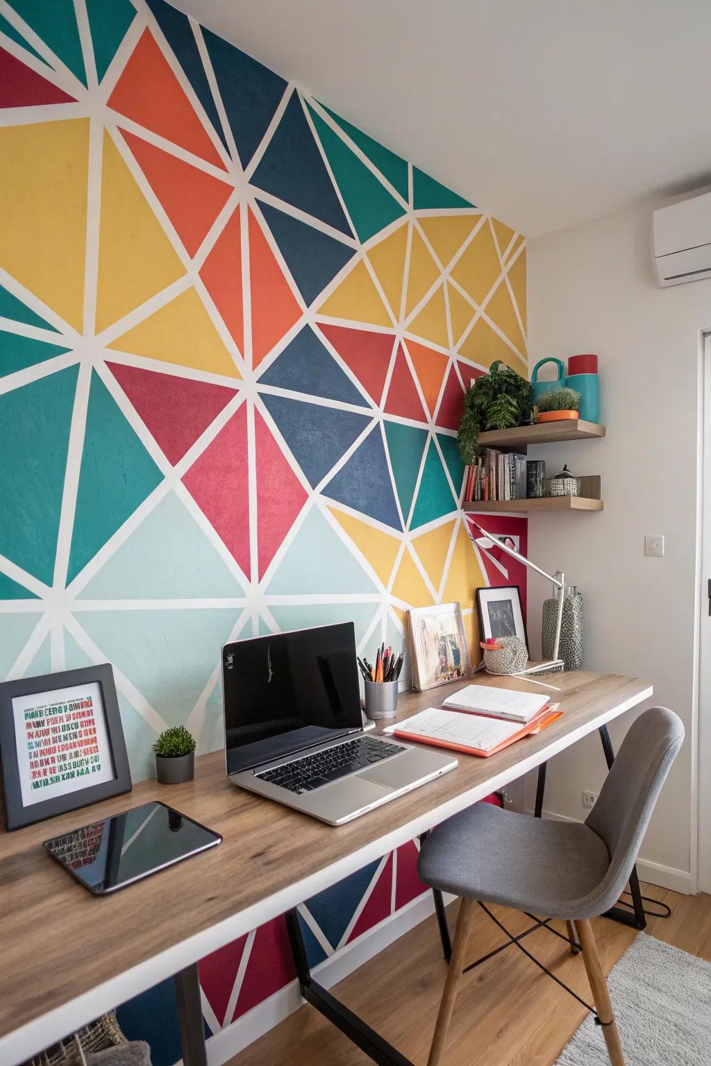 An impactful mural brings a surge of creativity to any designer's studio.