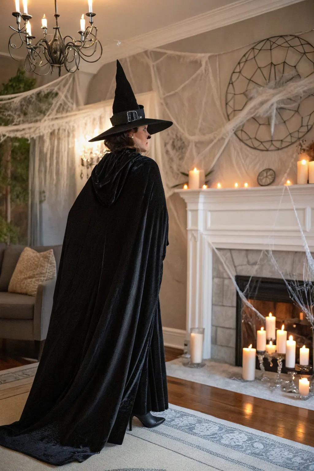 A classic sorceress cloak remains a Halloween staple.