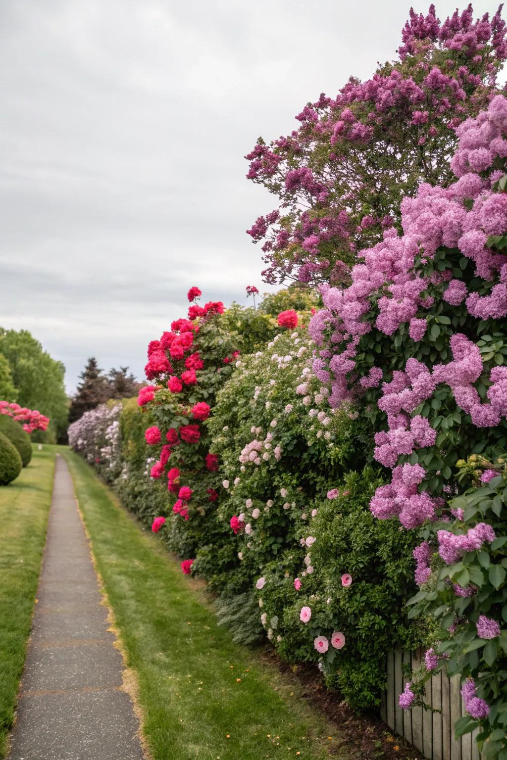 Flowering hedges give your garden a colorful boost