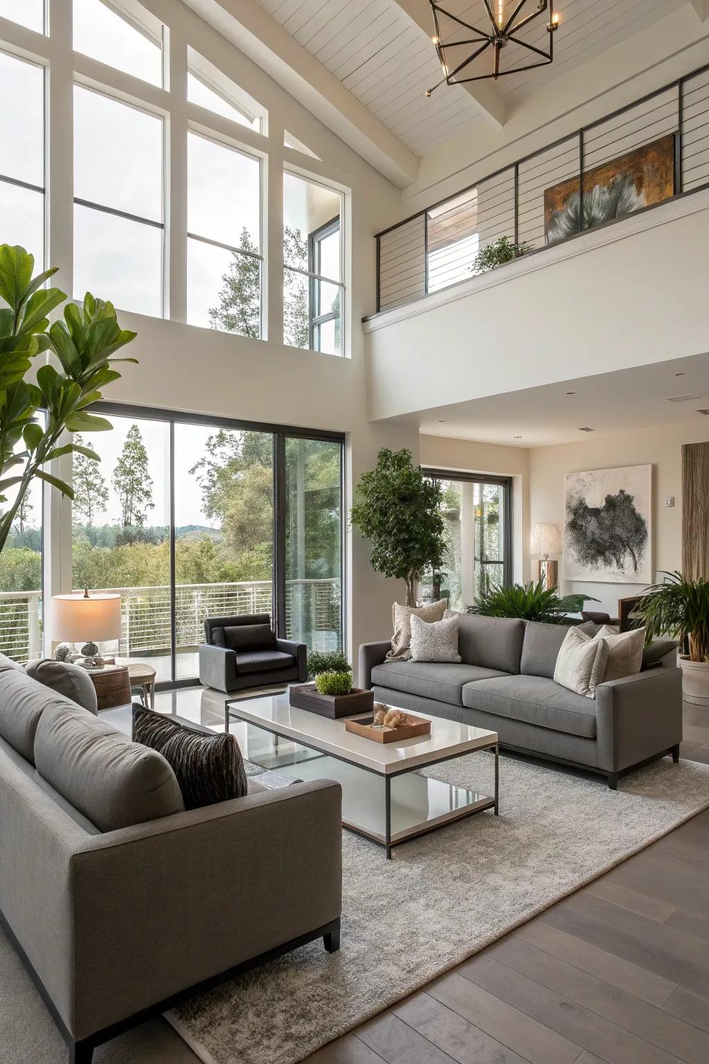Enjoy the spaciousness with an up-to-date and light-filled living space concept.