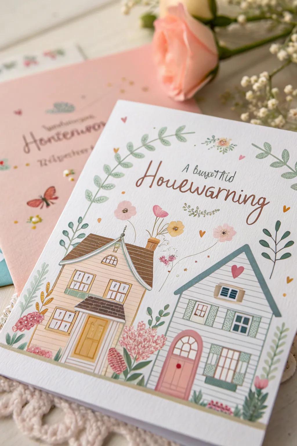Delightful house drawings add a personal element
