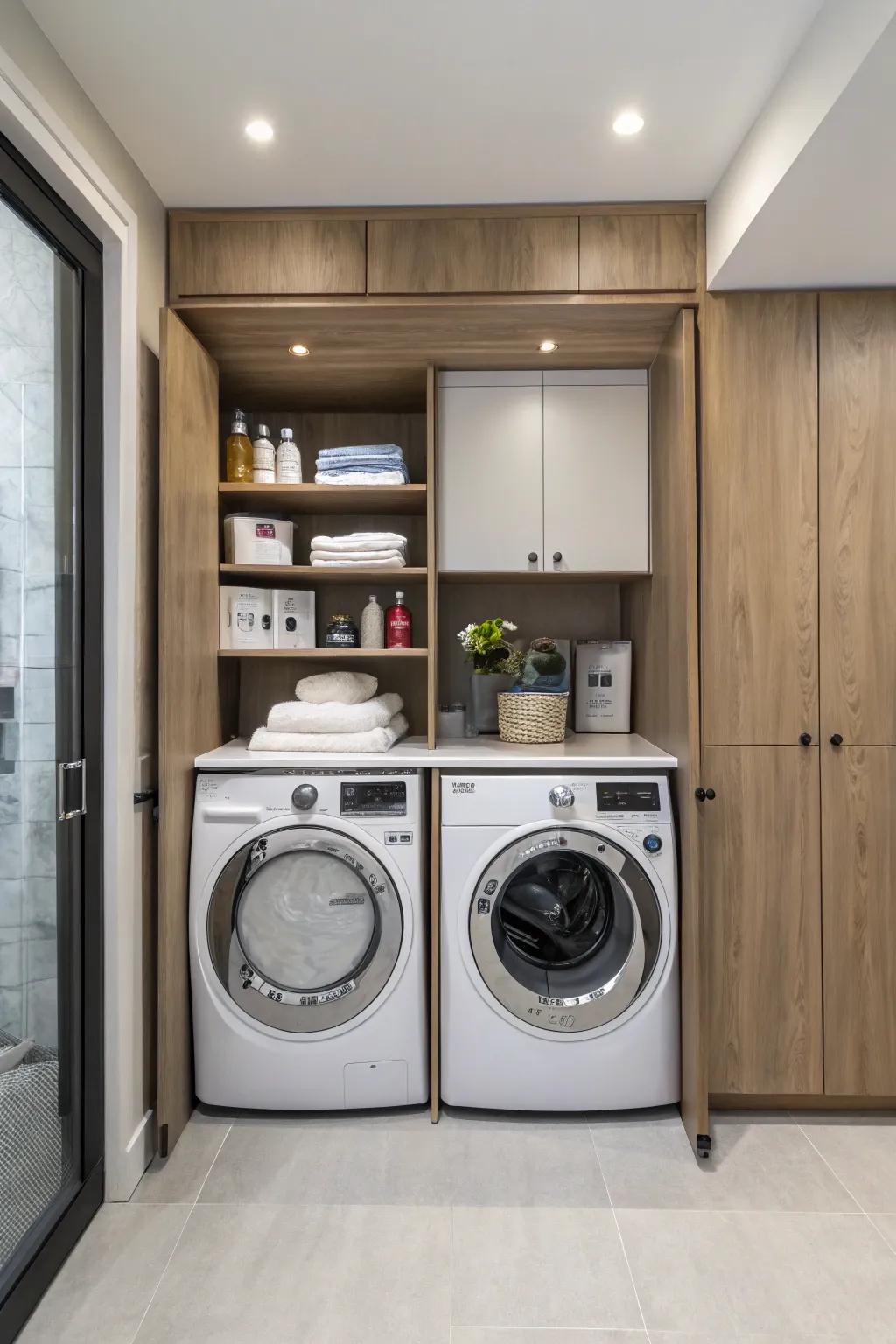 A custom cabinet can completely hide your water heater from sight.