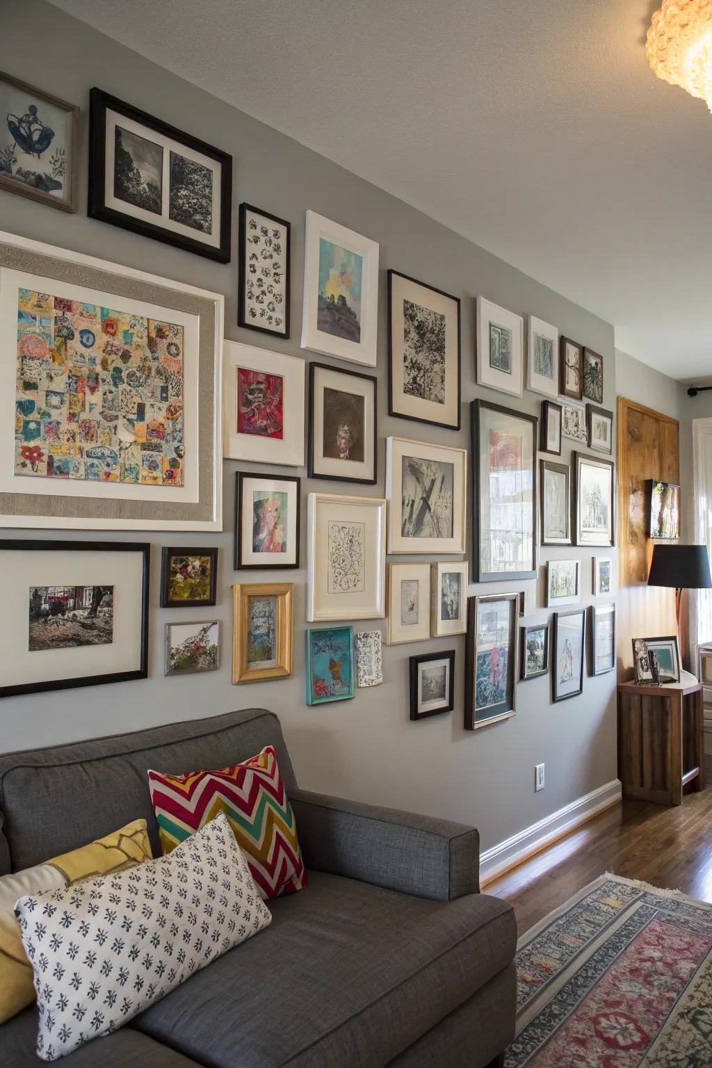 A gallery wall that echoes your life's story.
