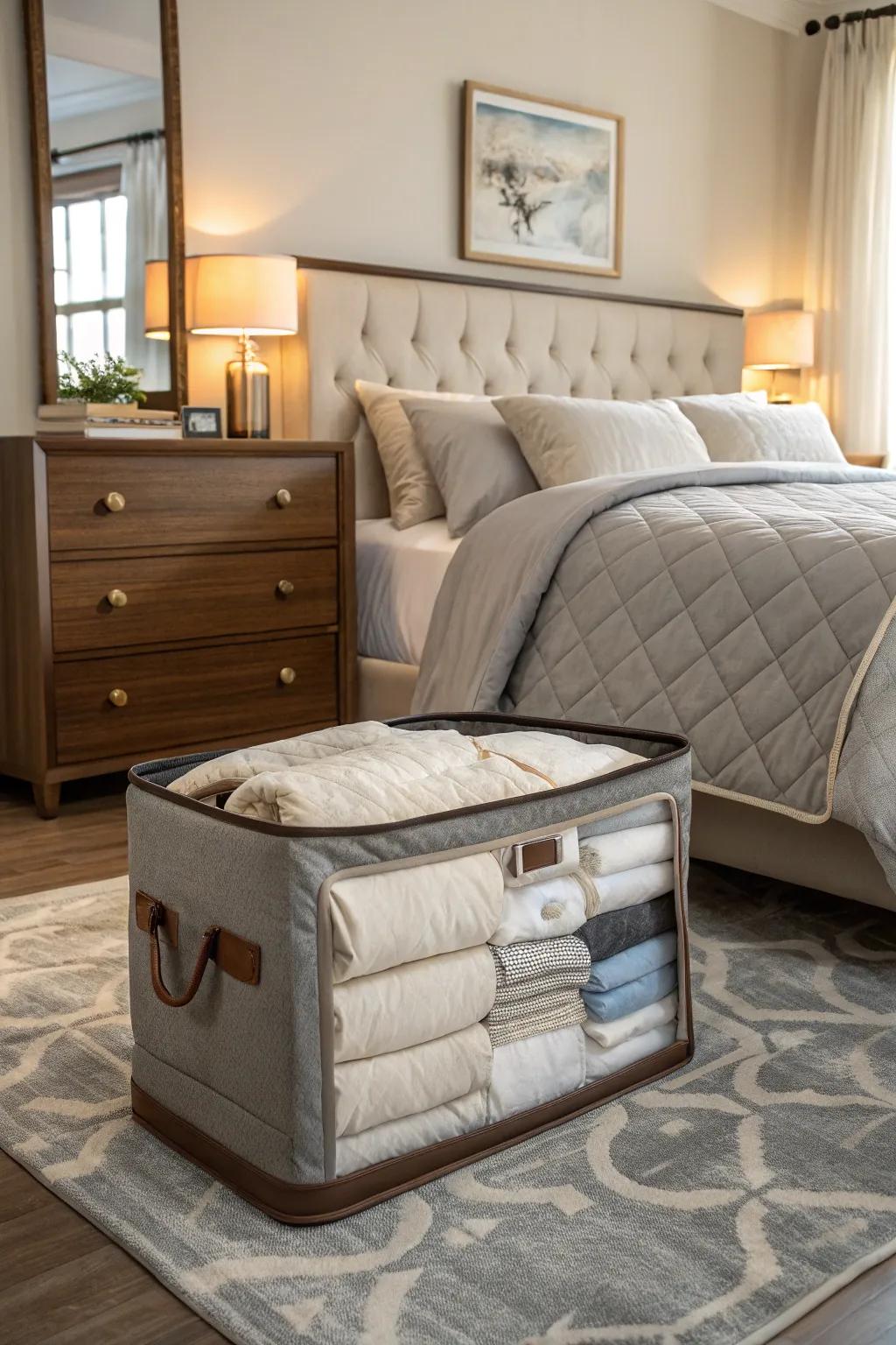 High-volume bags keep your comforter protected and your area neat.