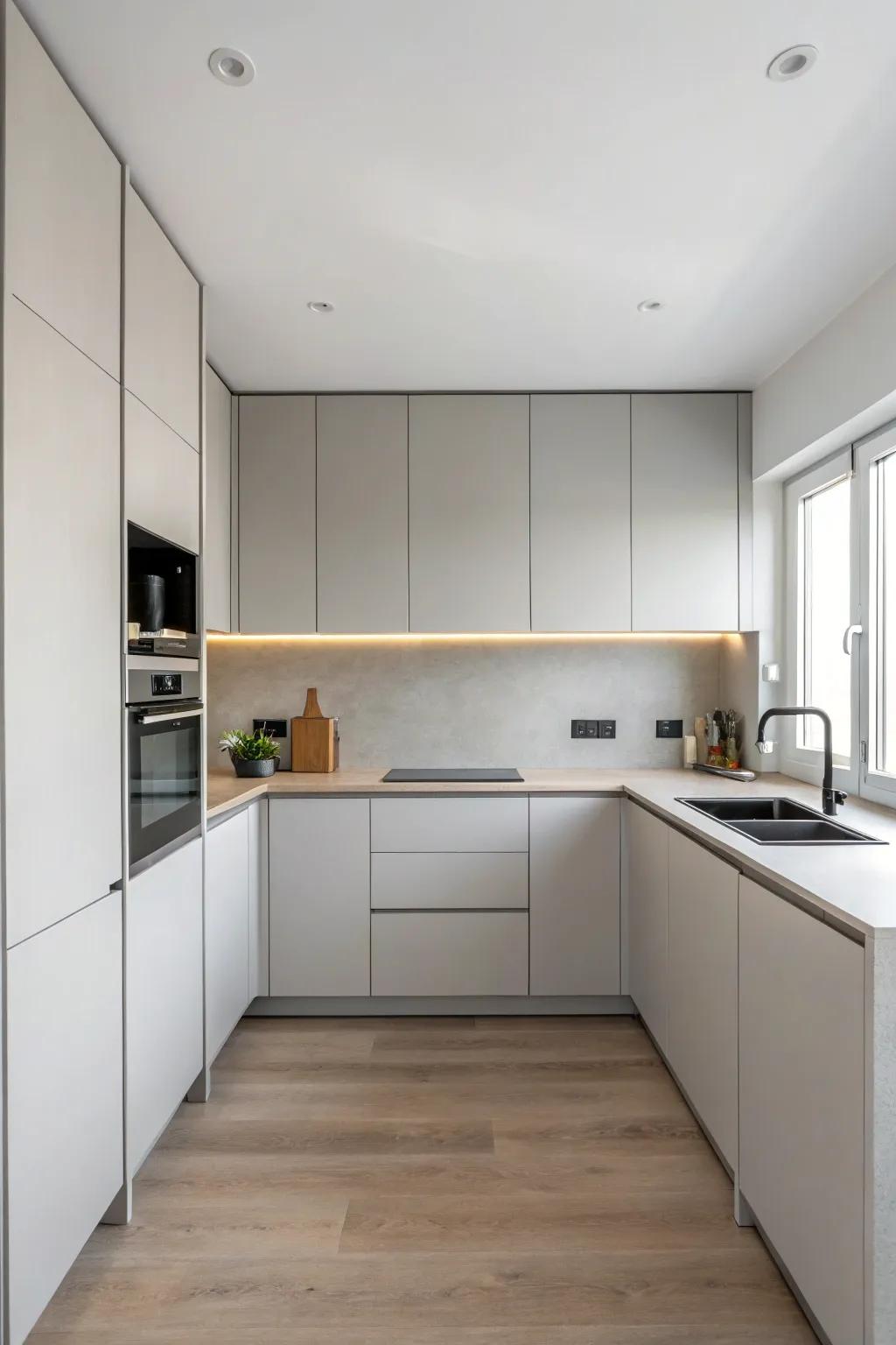 Refined and straightforward, these cabinets epitomize minimalism.