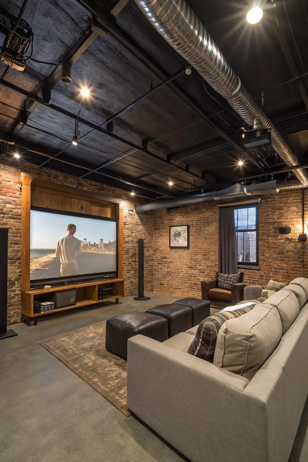 Raw brick and industrial touches come together to make a unique loft atmosphere.
