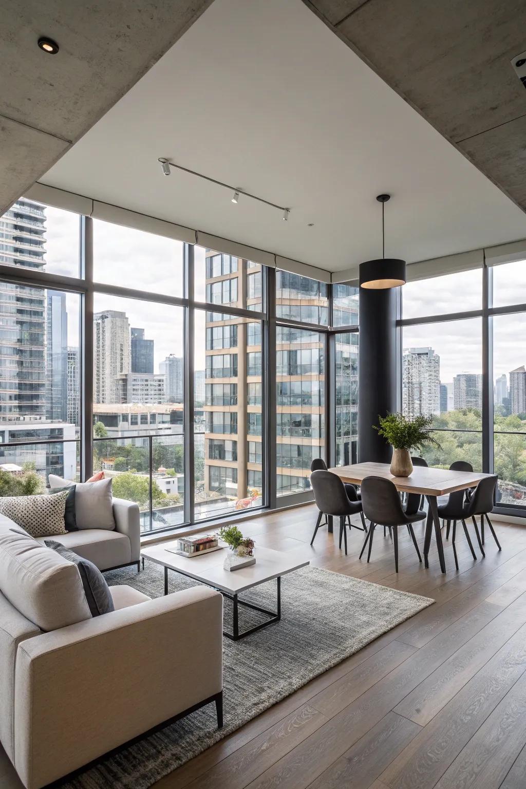 Open-concept designs foster a spacious and welcoming vibe.