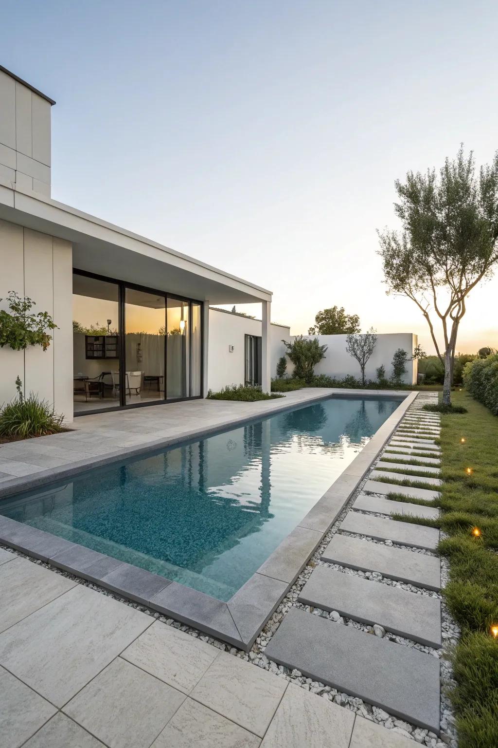 Contemporary design featuring crisp edges for a modern ambiance.
