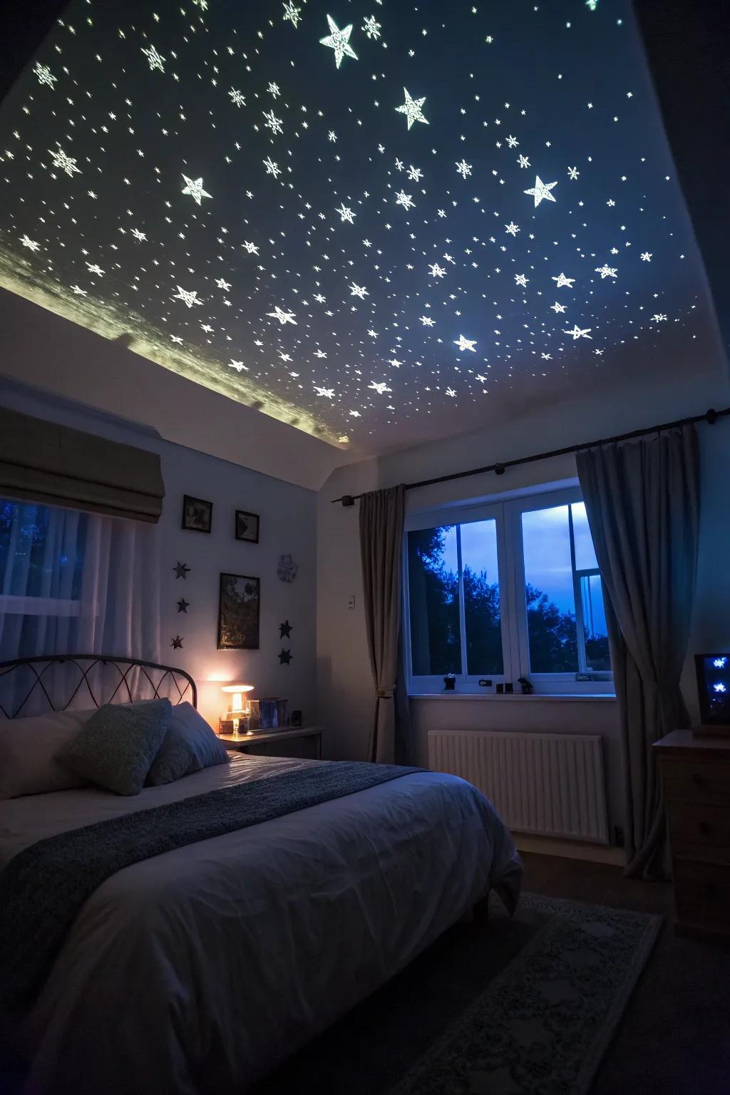 Bring the enchantment of a night sky indoors.