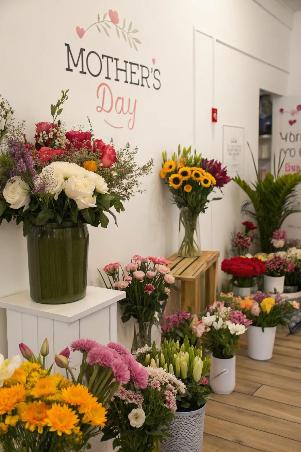 A floral paradise ideal for celebrating Mother's Day.