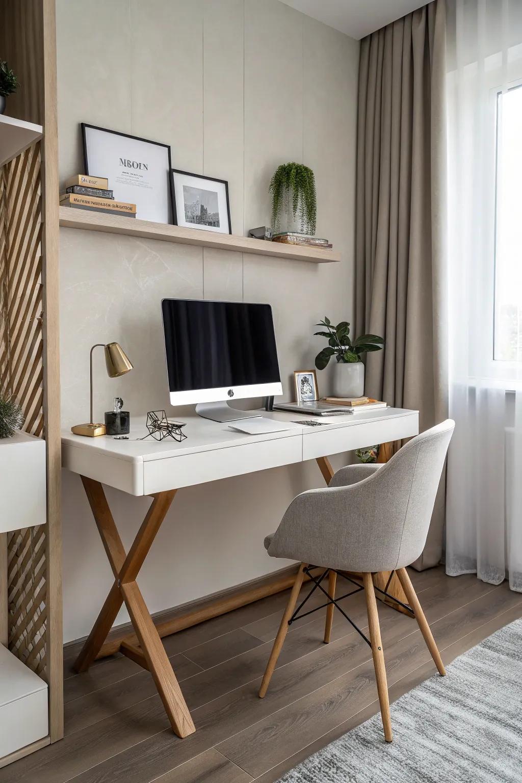 Streamlined simplicity at its finest for a clutter-free workspace.