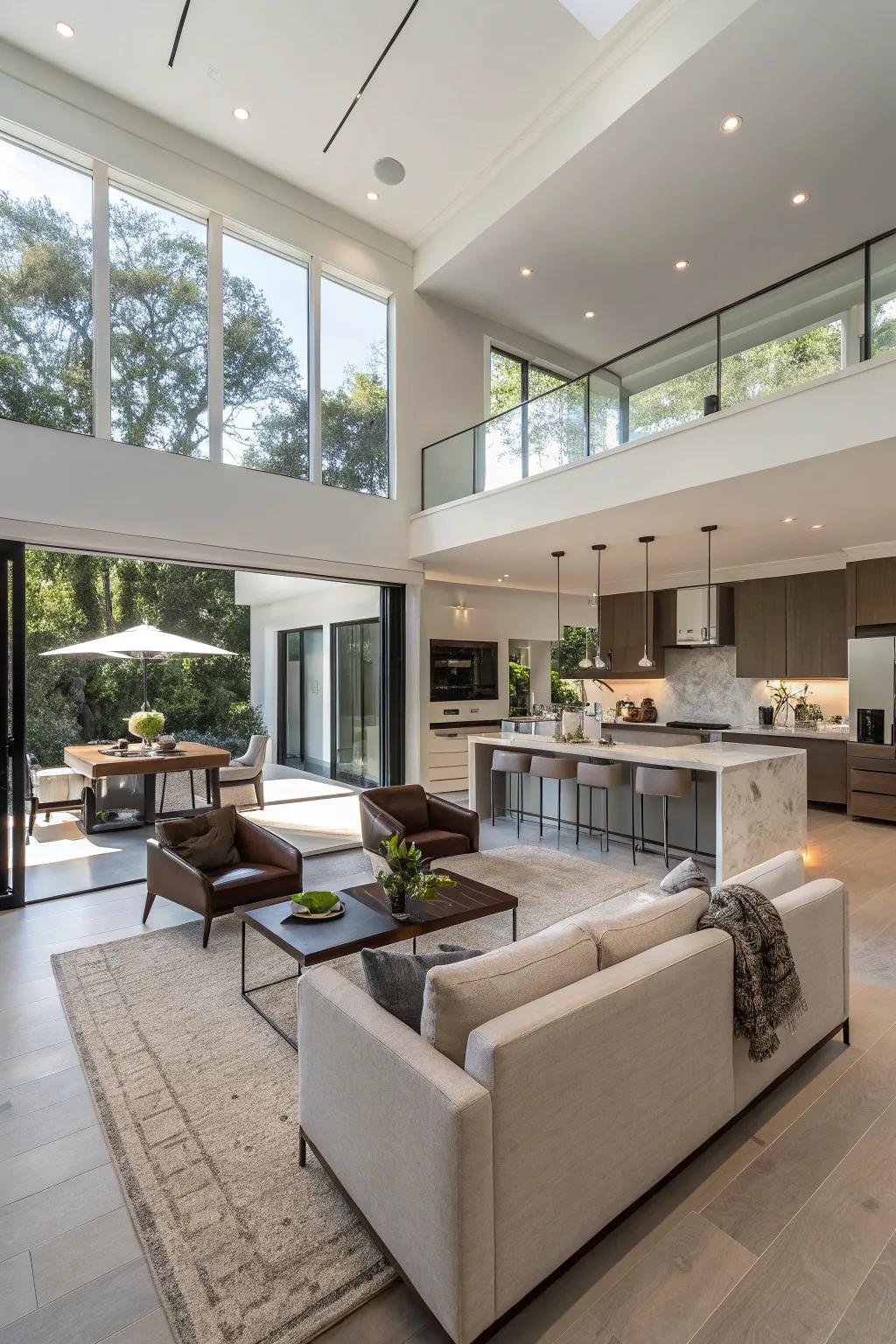 Enjoy connected living with an open-plan kitchen and lounge.