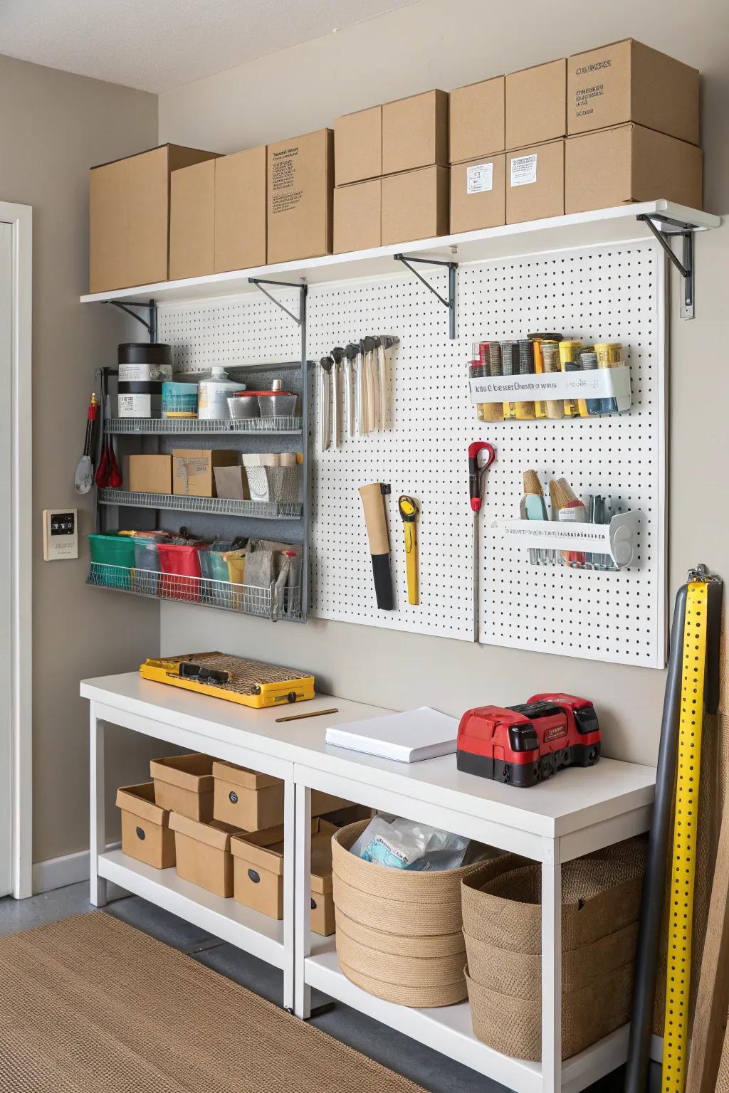 Optimize the efficiency of your packing station with vertical shelving.