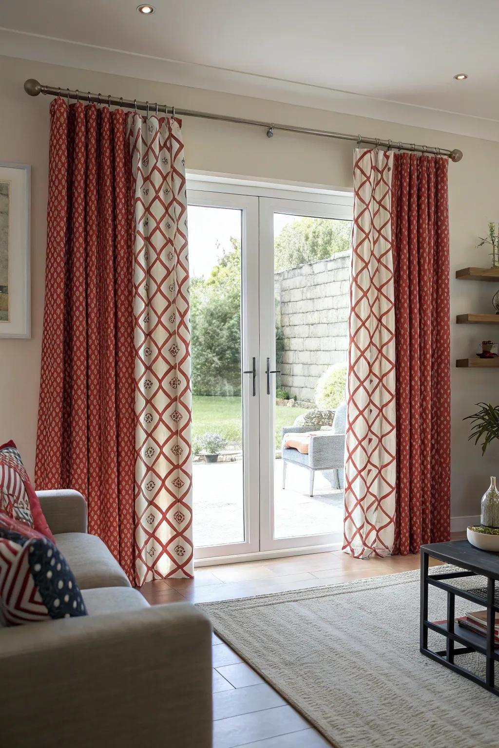 Daring designs can transform your patio doors into an eye-catching focal point.