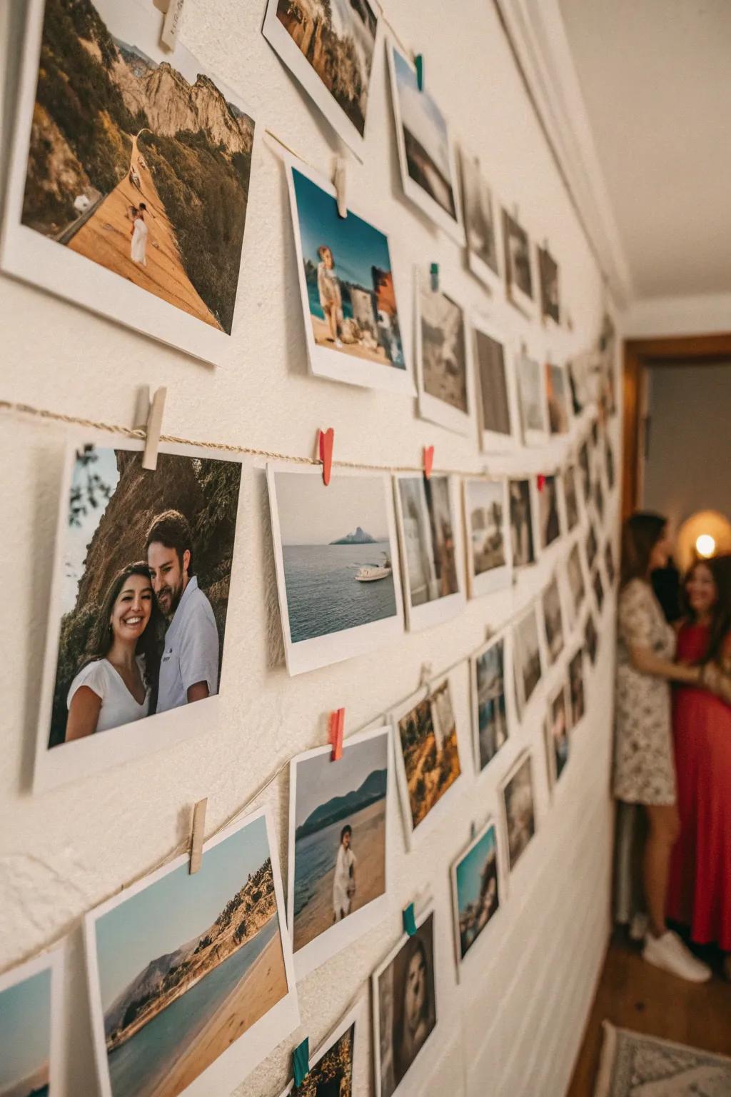 Go retro with an instant-style photo display.